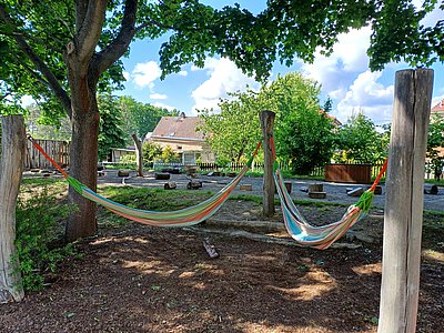 Außengelände Hängematte
